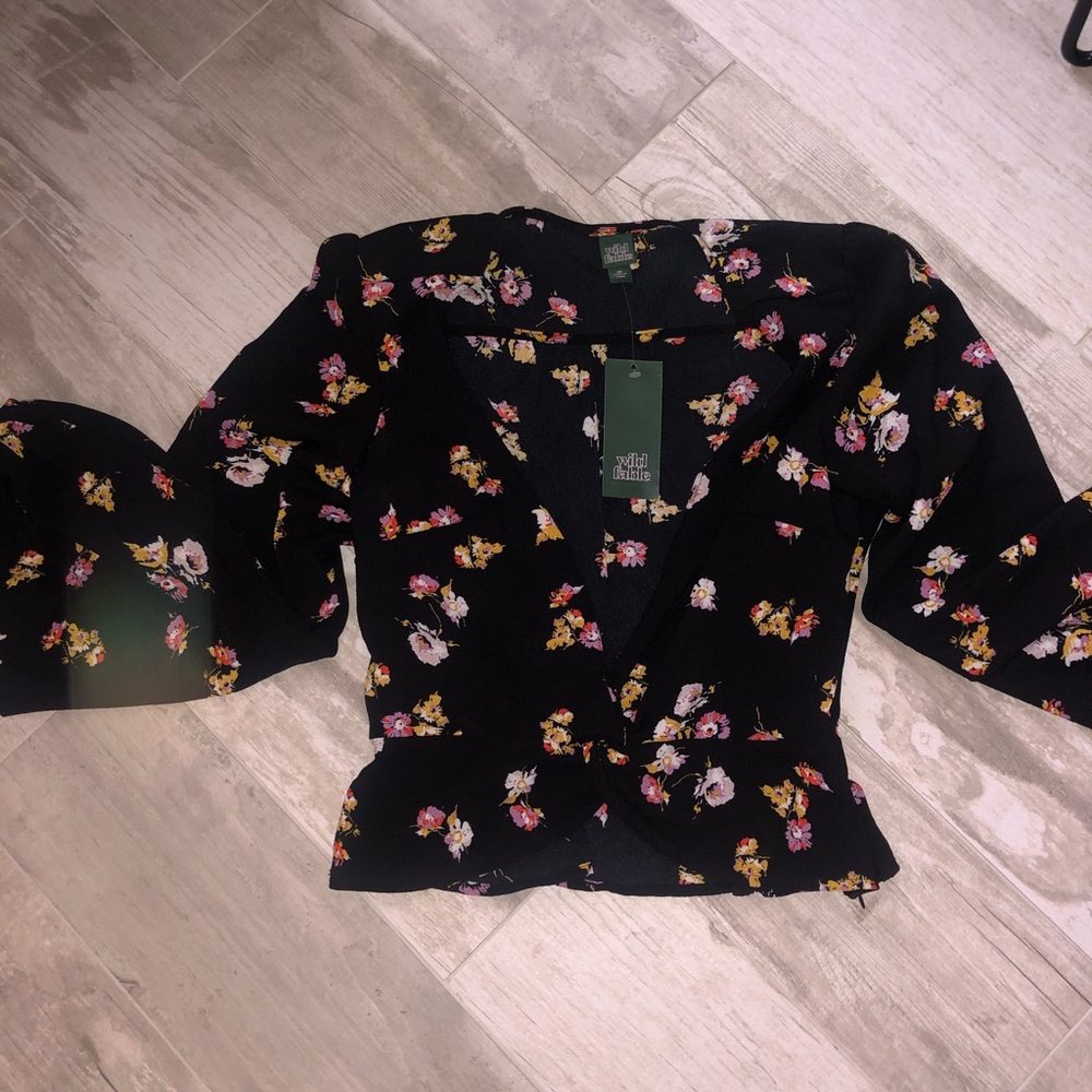 Flower Long Sleeve Top